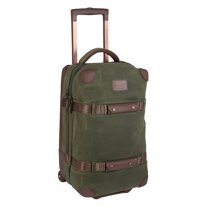 Burton Wheelie Flight Deck Wheeled Luggage Forest Night Waxed Canvas ...