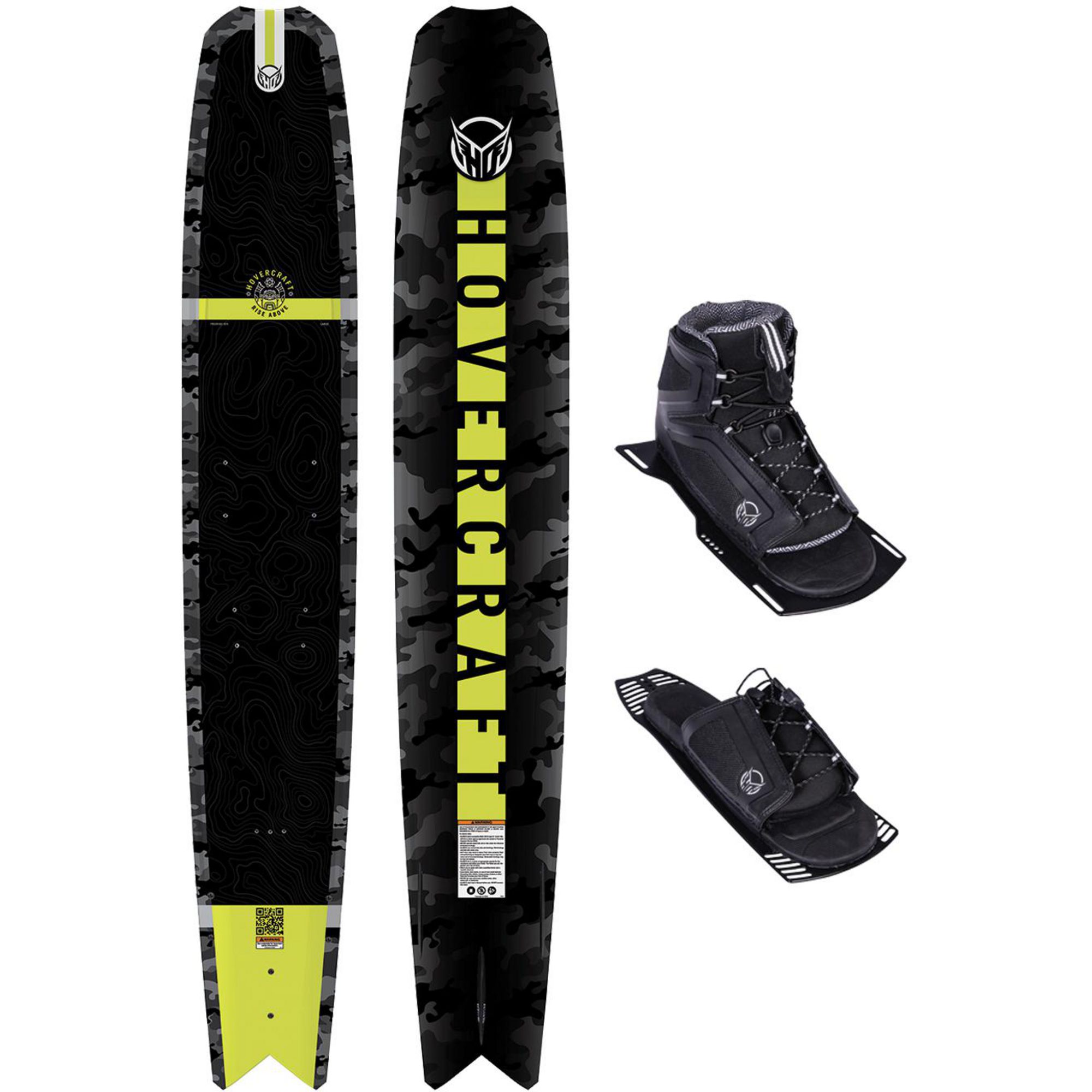 HO Sports Men's Hovercraft Water Skis with Stance 110 Front Boot Bindings ARTP '24 -  00054065784641