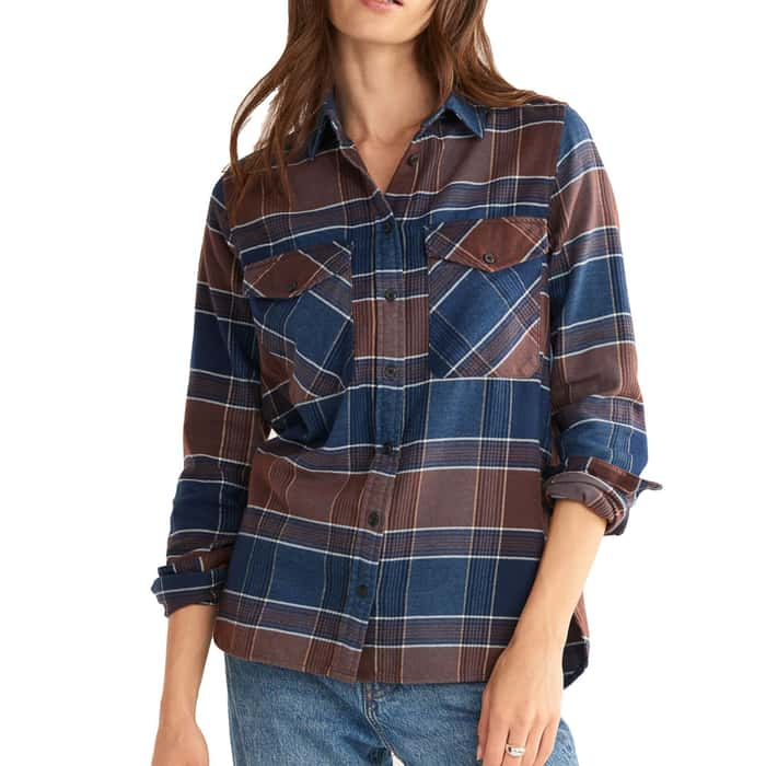 WOMEN'S MADISON DOUBLE-BRUSHED FLANNEL SHIRT