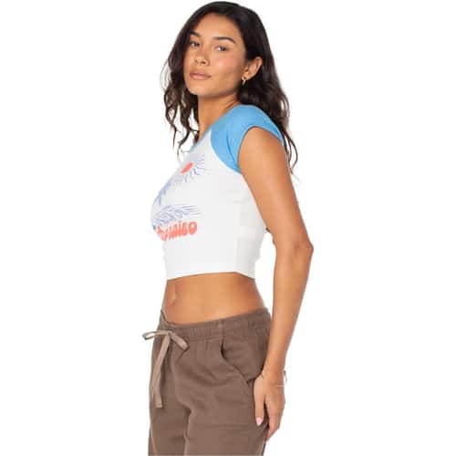 ROXY Women's Paraiso Crop Top T Shirt alt image view 2