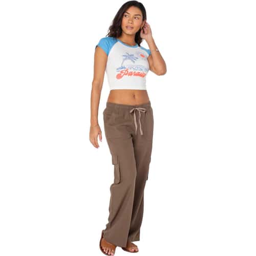 ROXY Women's Paraiso Crop Top T Shirt alt image view 5