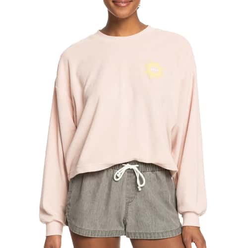 ROXY Women's Better Not Wait Toweling Sweatshirt alt image view 1