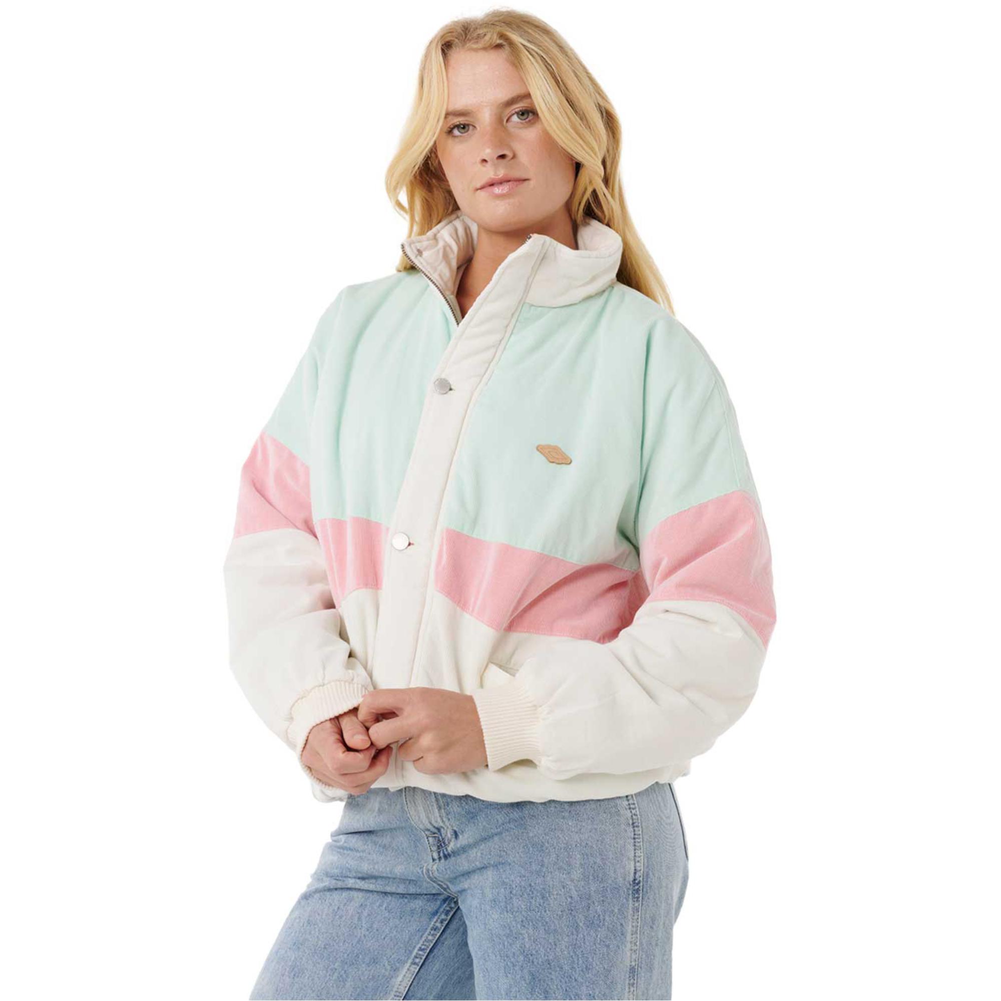 Rip Curl ※上下セット　上ピンクジャケット　下ブルーグレービブパンツ Rip Curl Women's Cala Vadella Jacket - Sun & Ski Sports