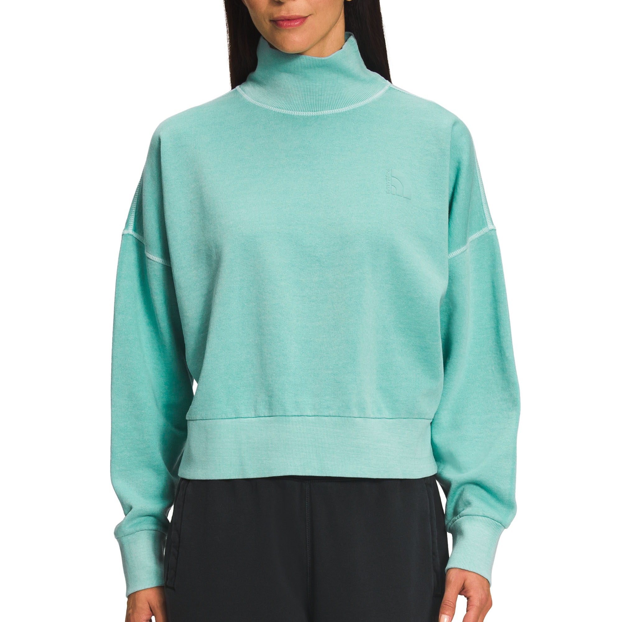 north face mock neck pullover