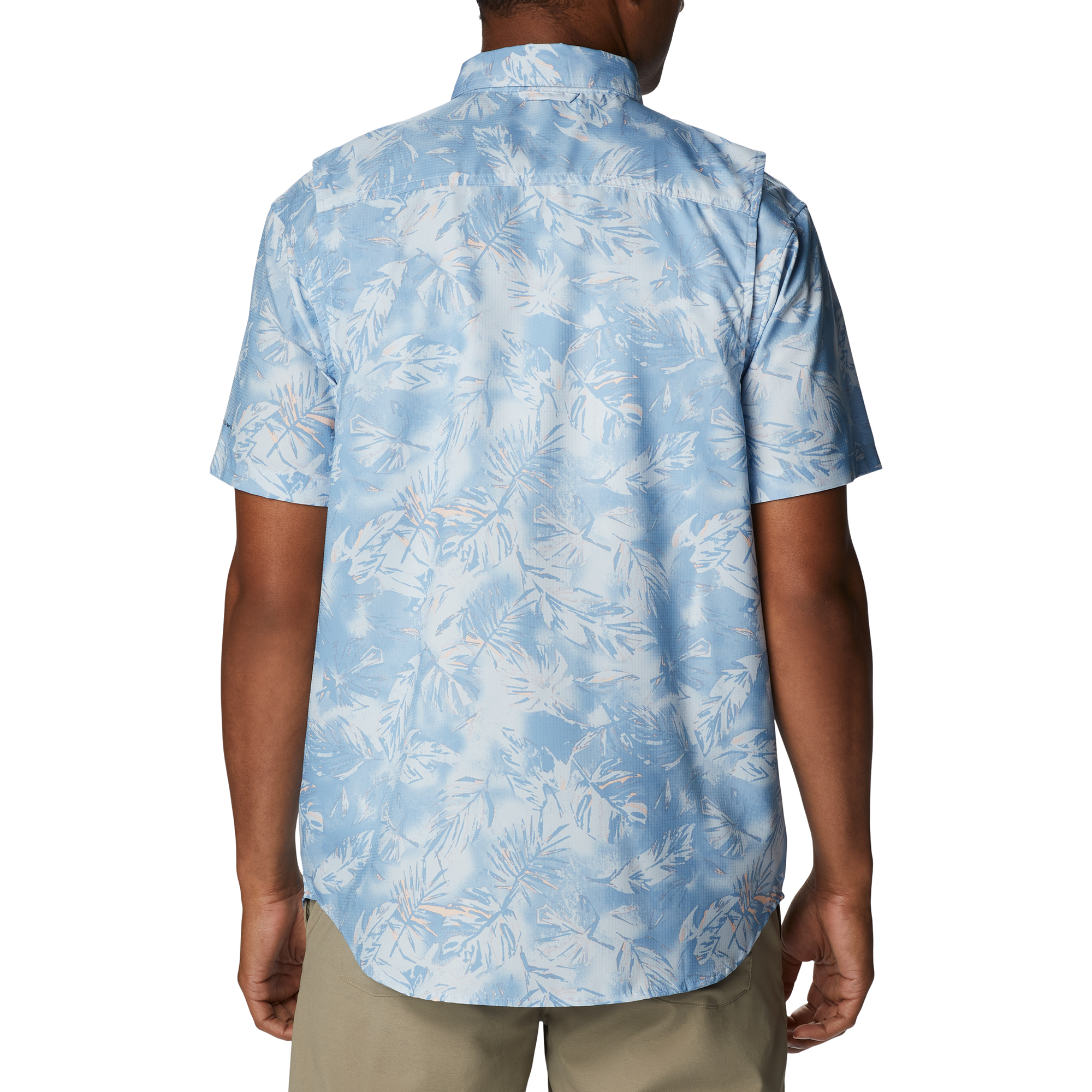 Columbia Mens Utilizer™ Printed Woven Short Sleeve Shirt - Sun