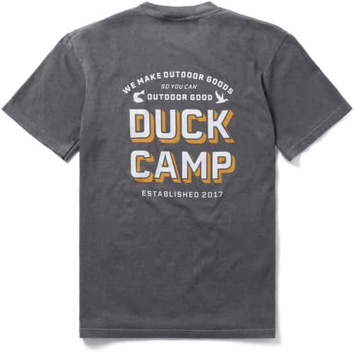Duck Camp Men's Cast & Blast Badge T Shirt alt image view 1