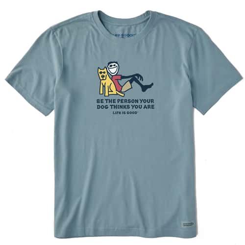 Life Is Good Men's Jake & Rocket Be The Person Short Sleeve T Shirt alt image view 1