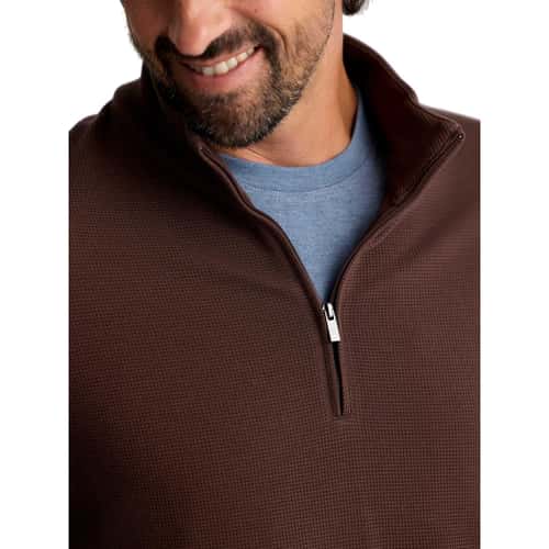 Free Fly Men's Waffle 1/4 Zippered Pullover alt image view 6