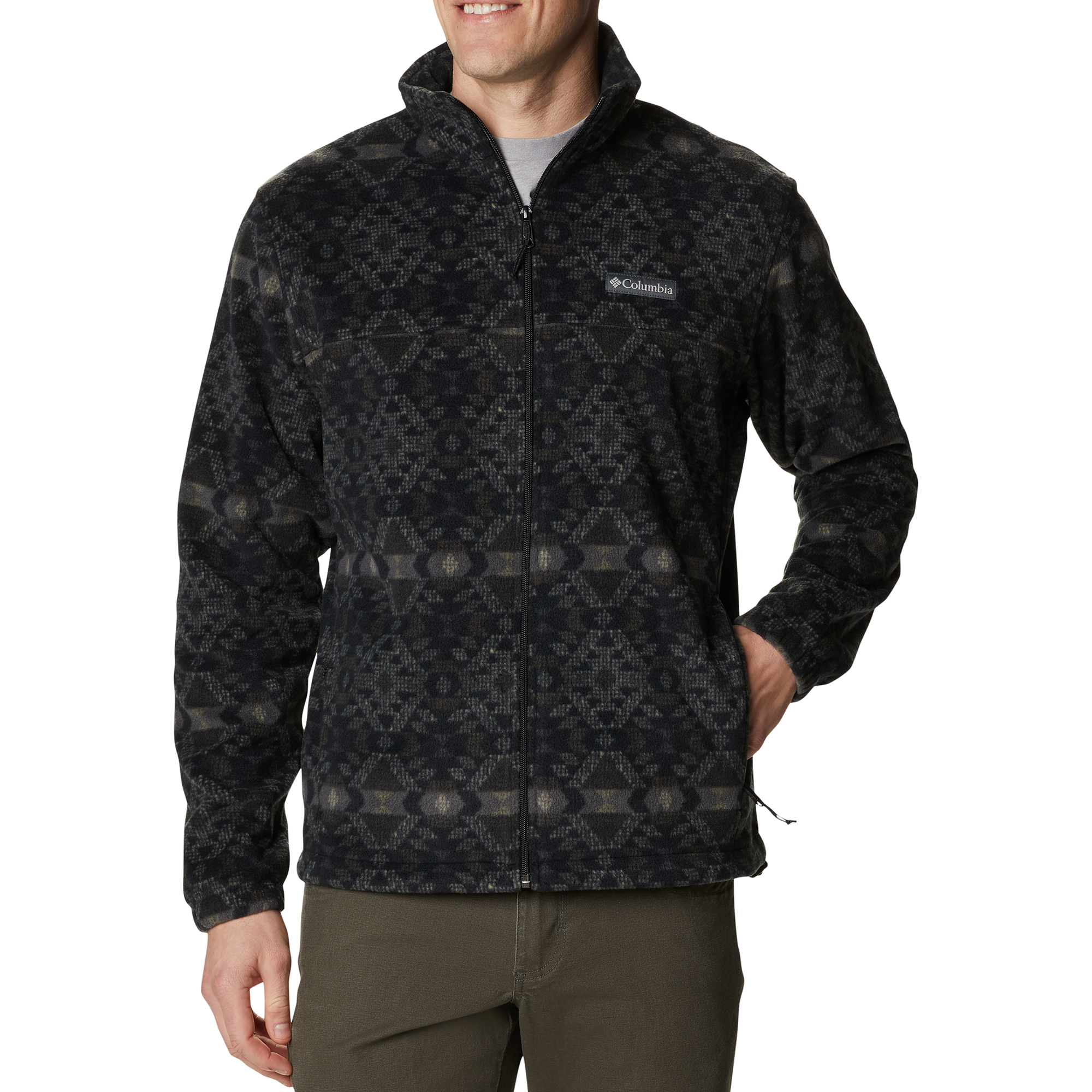 men's columbia steens mountain printed jacket