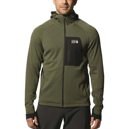 Mountain Hardwear Men's Polartec® Power Grid™ Full Zip Hooded Jacket alt image view 19