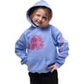 Ski Like A Girl Girls' Carolina Blue Pink Glitter Hoodie alt image view 5