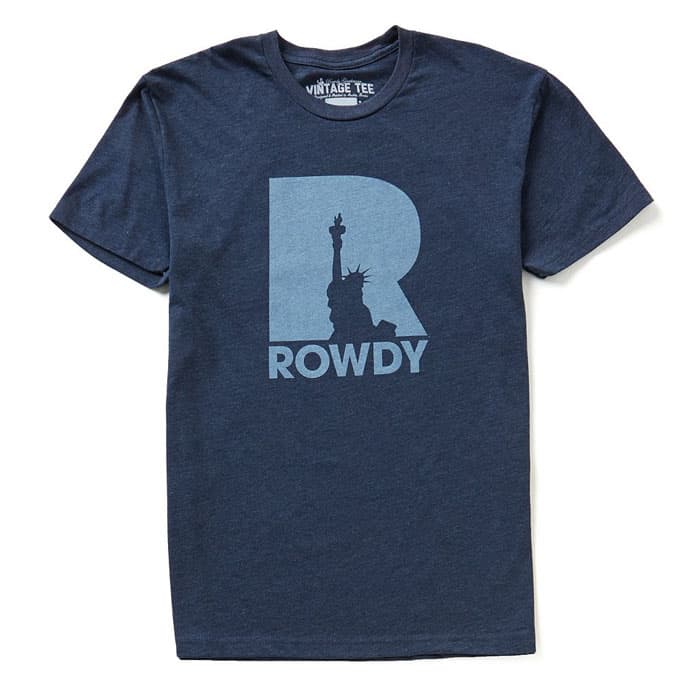 rowdy t shirt white