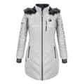ActionHeat Women's 5V Heated Long Puffer Hooded Jacket alt image view 1