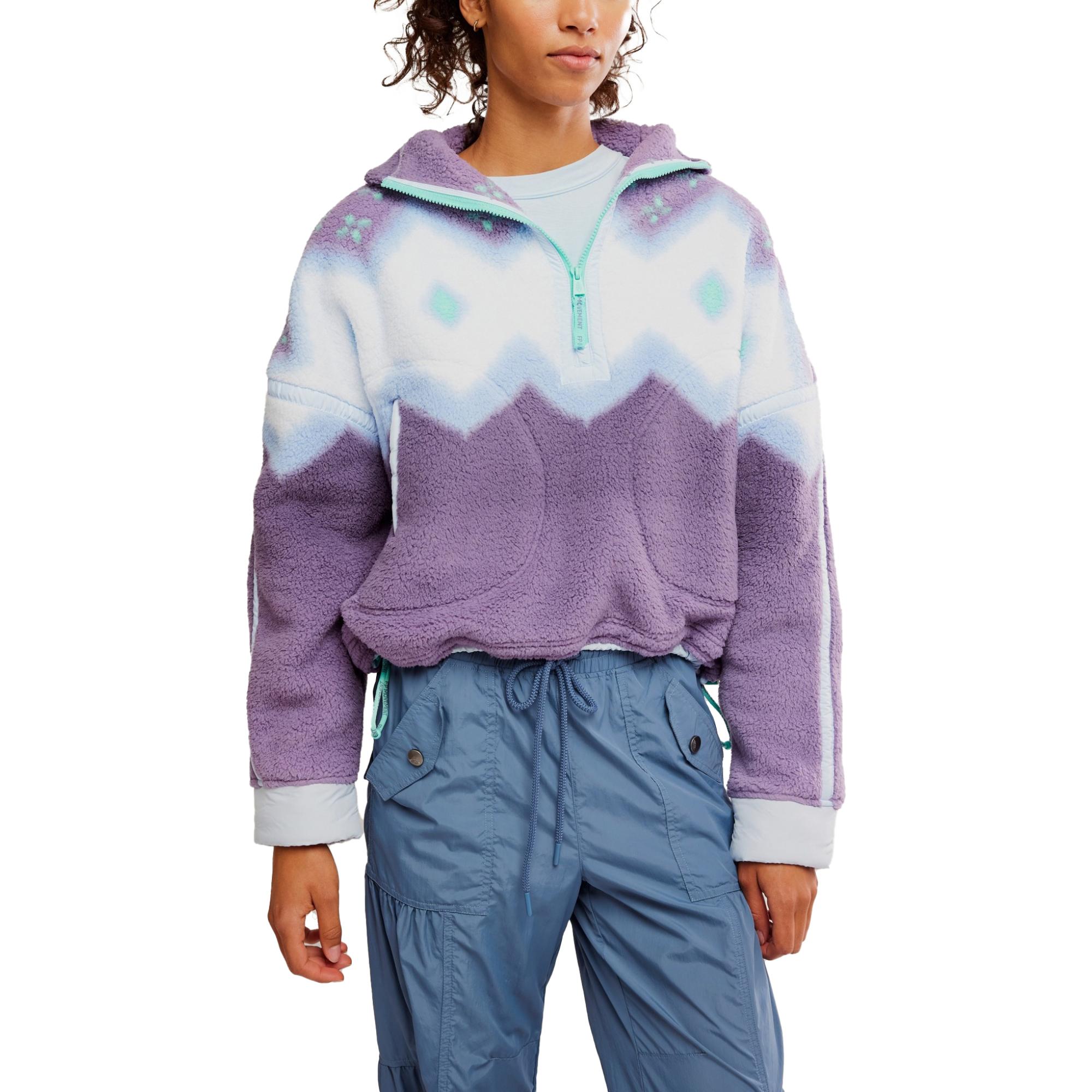 Free People Women's Printed Mountain High Half Zip Fleece - Sun