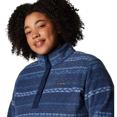 Columbia Women's Benton Springs Printed Half Snap Plus Size Pullover alt image view 10