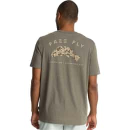 Free Fly Men's Vintage Camo Redfish Pocket T Shirt