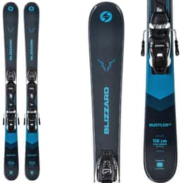 Blizzard Boys' Rustler Twin Jr Skis with Jr 4.5 WB Bindings '24