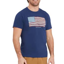 Life Is Good Men's Yankee Doodle Flag Short Sleeve T Shirt