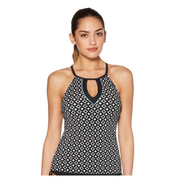 Jag Sport Women's Diamond Geo Tankini Swim Top Sun & Ski Sports