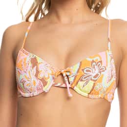 ROXY Women's Floradelic Smock Underwire Bikini Top