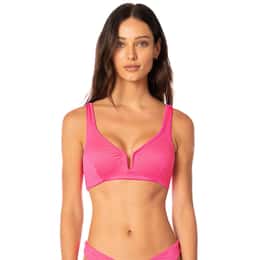 Maaji Women's Hot Fuchsia Victoria V Wire Bralette Bikini Top