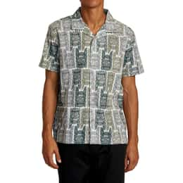 RVCA Men's Hawaii x Mark Oblow Tapa SS Shirt