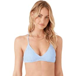 ROXY Women's Crochet Athletic Tri Bikini Top
