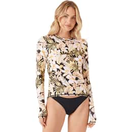 ROXY Women's Tropical Sea Skippin Long Sleeve Rashguard