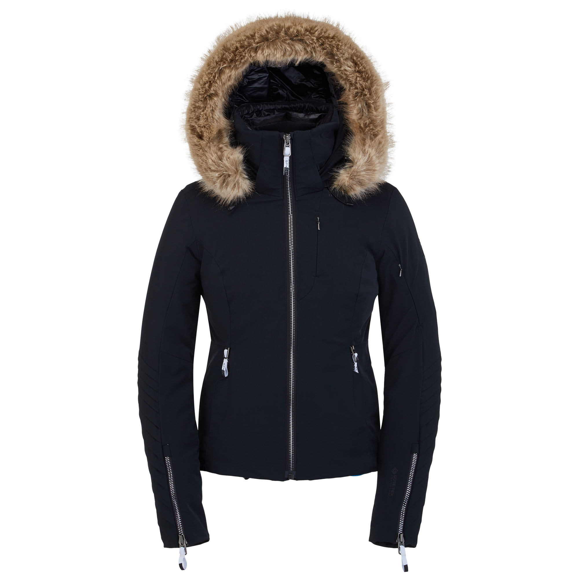 tommy hilfiger faux fur trim hooded puffer jacket