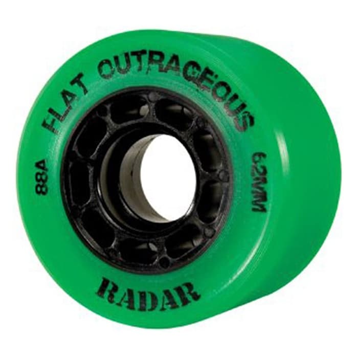 Riedell Radar Flat Outrageous Roller Skate Wheels Sun & Ski Sports