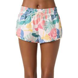 O'Neill Women's Saltwater Essentials Balboa Printed 2" Elastic Boardshorts