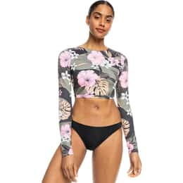 ROXY Women's Pro Nose Ride Crop Lycra Rashguard