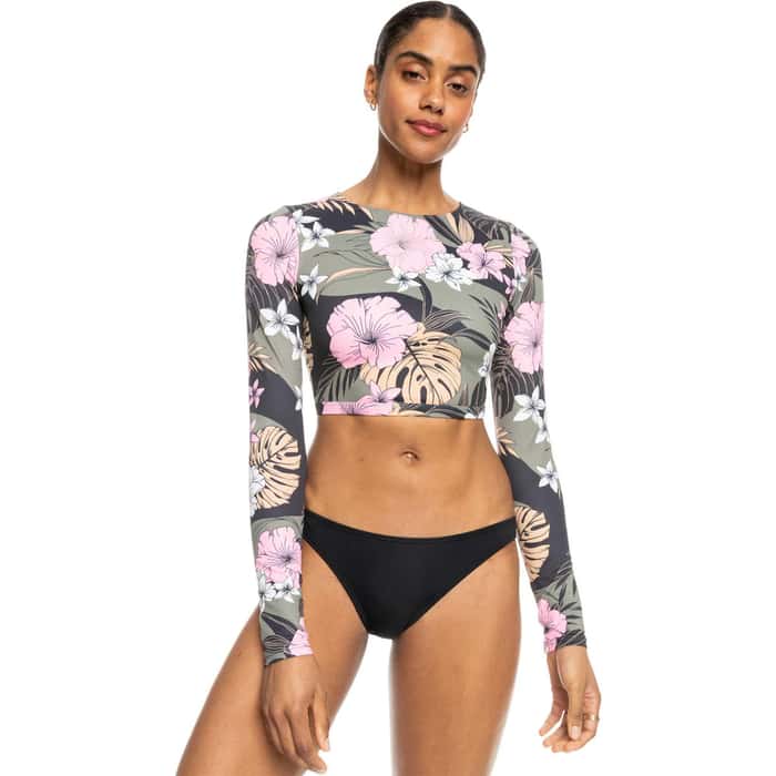 【ROXY】Roxy Women's Work Rash Guard WT881BRX Roxy Women's Standard Short Sleeve Rashguard – UPF 50+