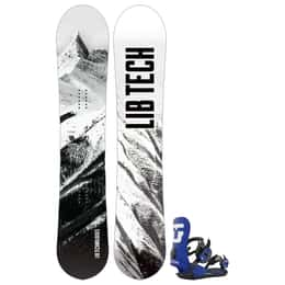 The Lib Tech Men's Cold Brew Wide Snowboard + Union Men's Strata Snowboard Bindings '24