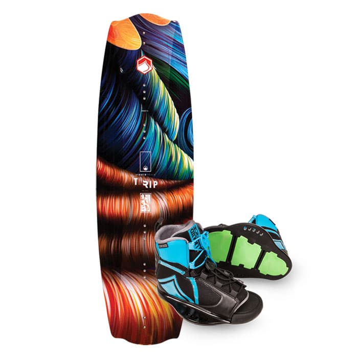 liquid force trip wakeboard with index bindings