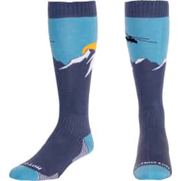 Hot Chillys Men's Heli Mid Volume Ski Socks