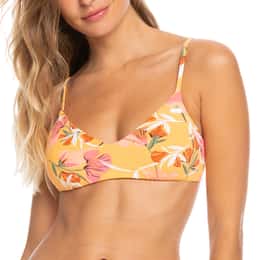 ROXY Women's Printed Beach Classics Athletic Bikini Top