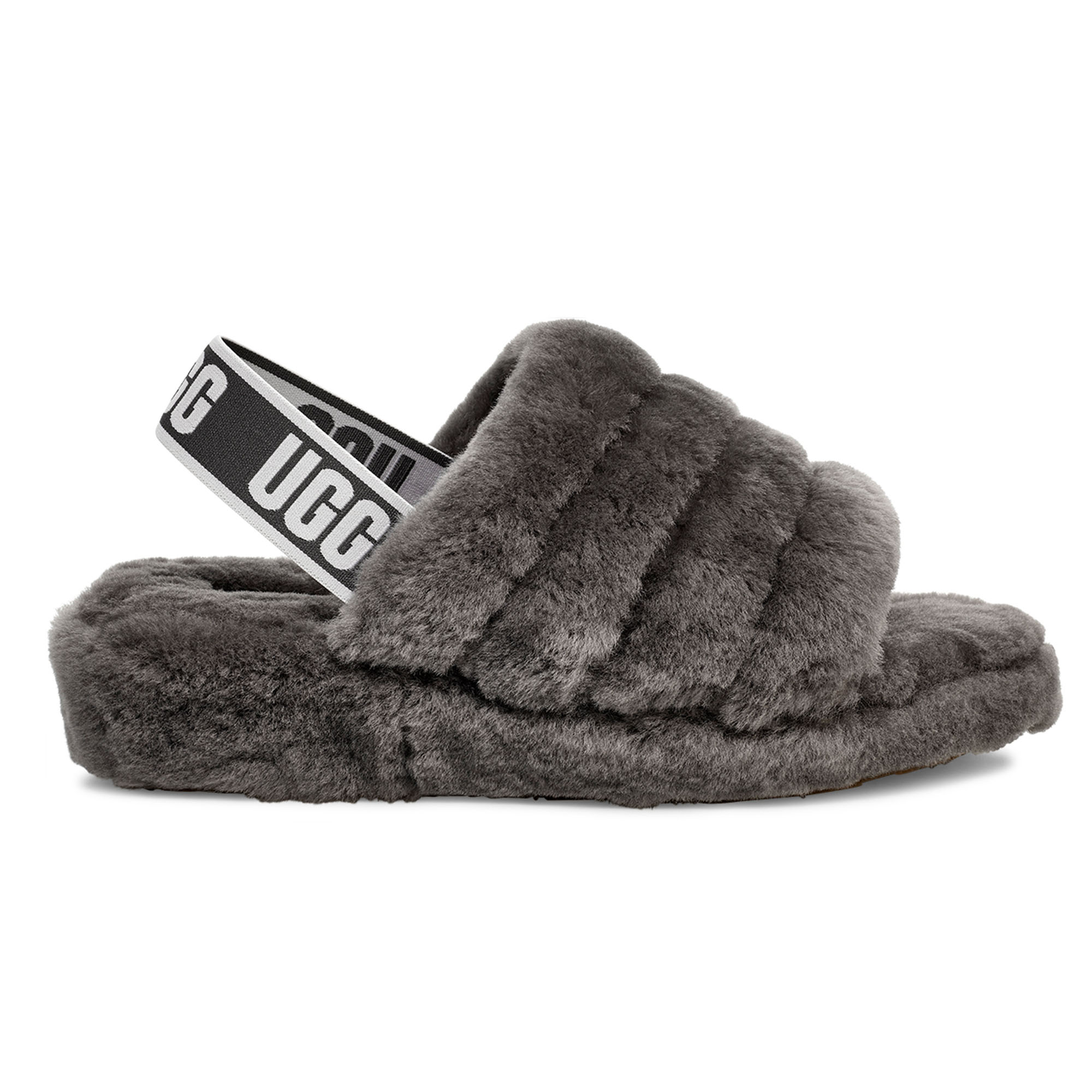 ugg fluff yeah slide grey