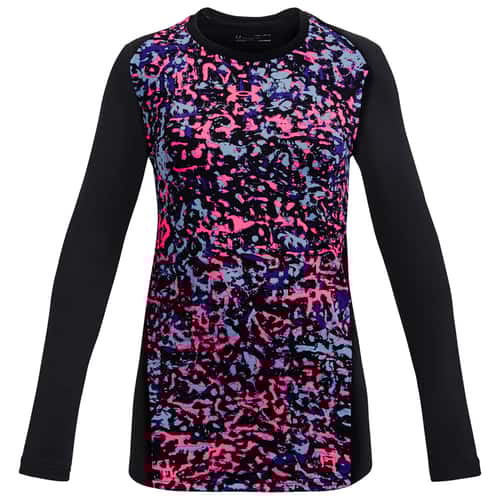 Under Armour Girls' ColdGear® Crew Long Sleeve Base Layer alt image view 3