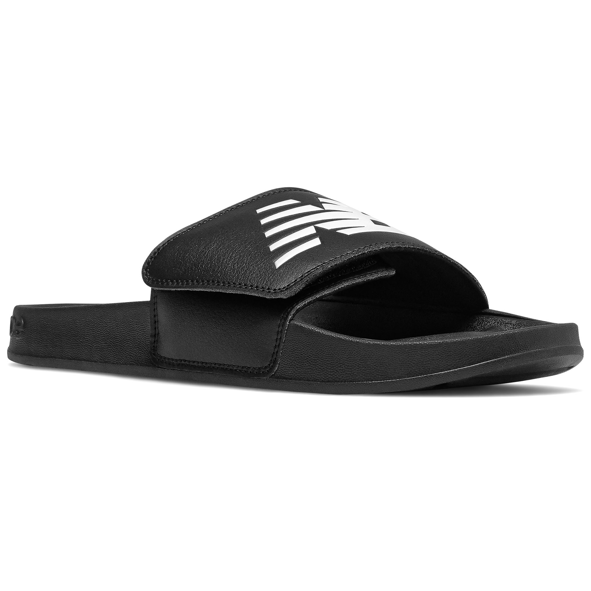 new balance black flip flops