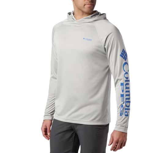 Columbia Men's PFG Terminal Tackle™ Heather Hooded Shirt alt image view 3