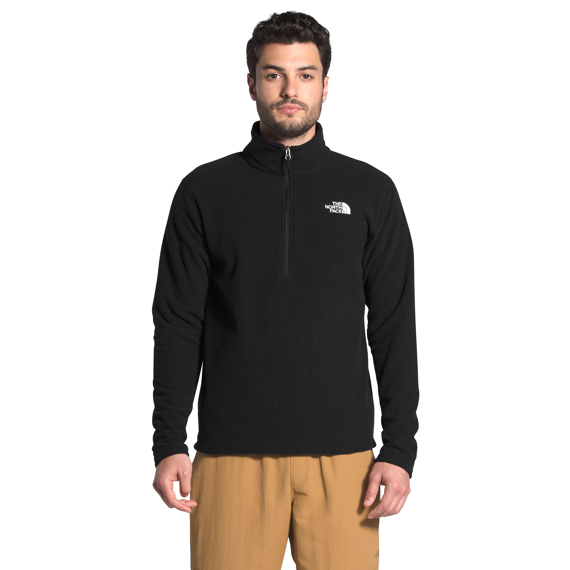 The North Face Mens Textured Cap Rock 1/4 Zip Fleece Pullover