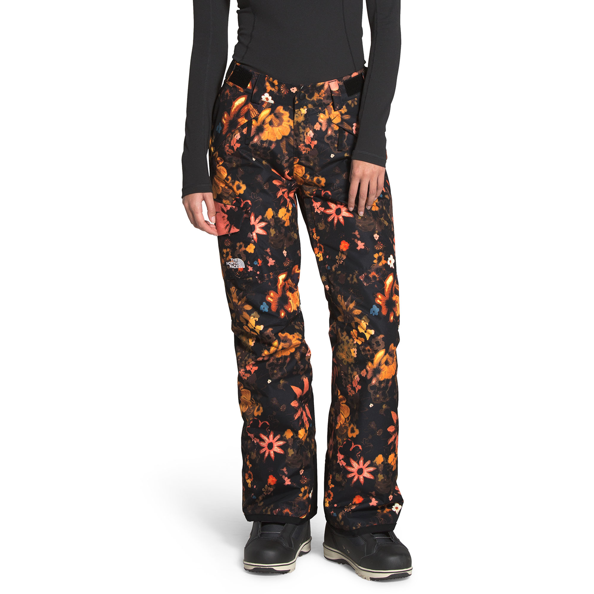 north face floral ski pants