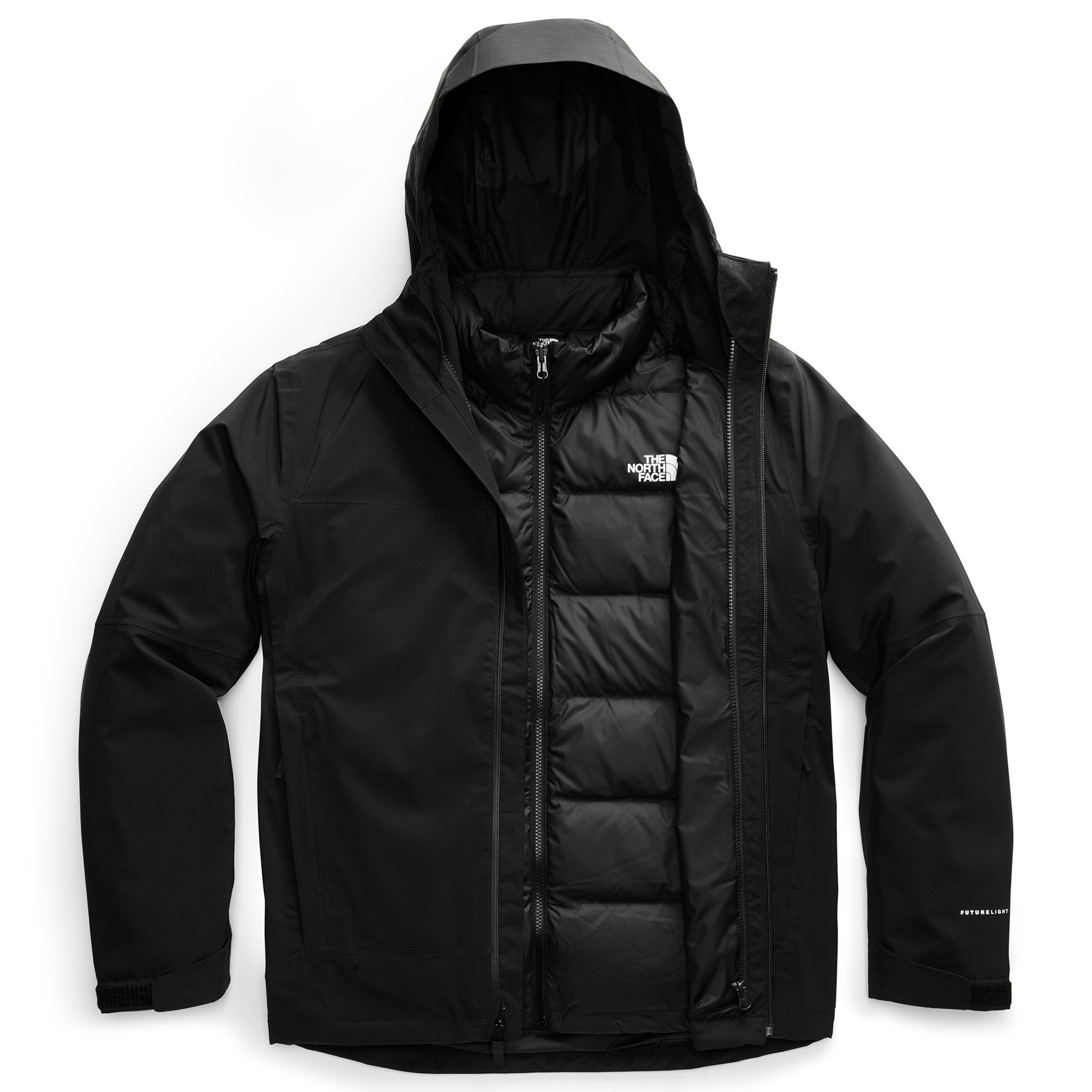 The north face mountain cheap light triclimate hooded jacket