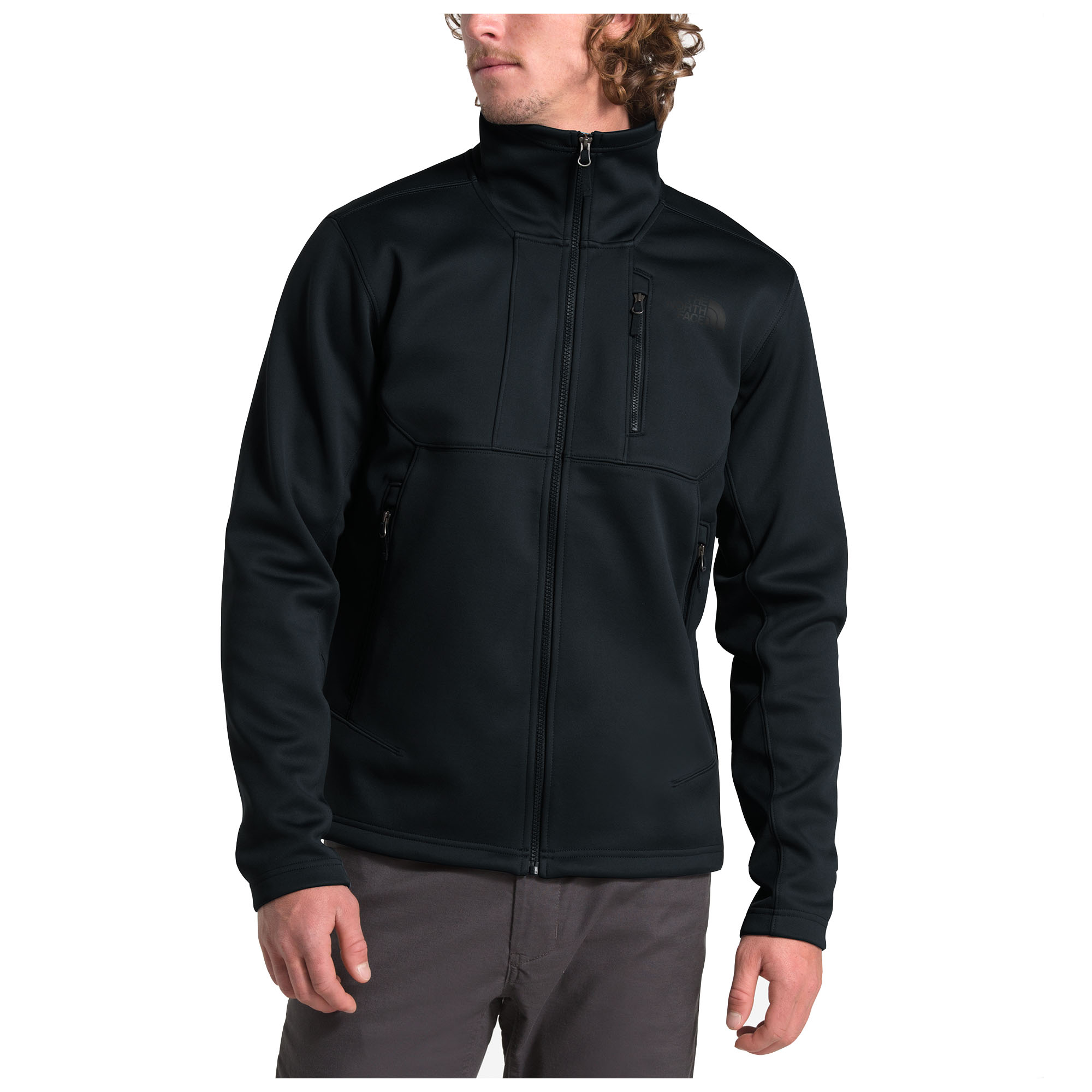 the north face junior windwall full zip jacket black