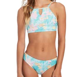 Billabong Girls' On A Rainbow Reversible High Neck Bikini Set