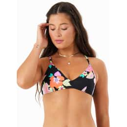 ROXY Women's Wanderlust Athletic Tri Bikini Top