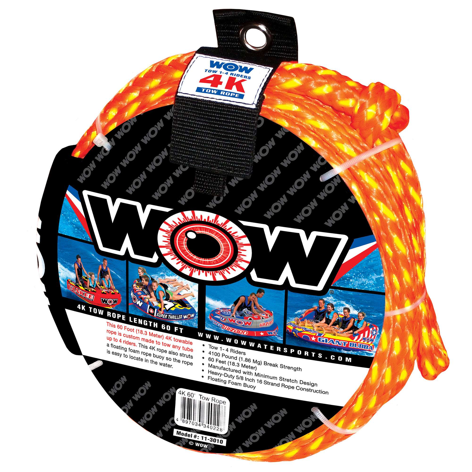 Wow Sports 4K 60&#39; Tow Rope &#39;21