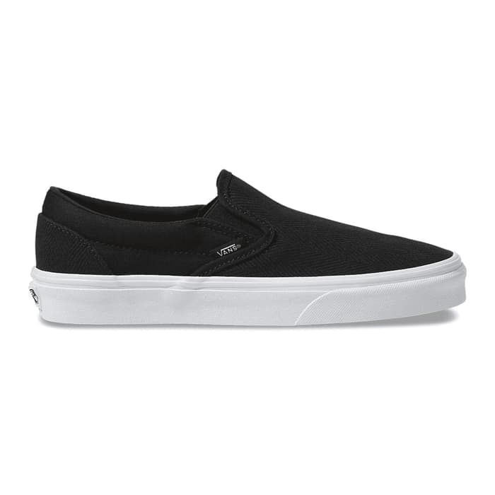 Vans Women's Classic Slip On Casual Shoes Black/White - Sun & Ski Sports