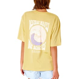 Rip Curl Women's Destroy Waves Heritage Fit T Shirt